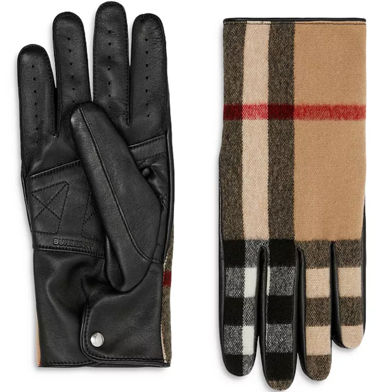 Burberry Gabriel Exaggerated Check Gloves