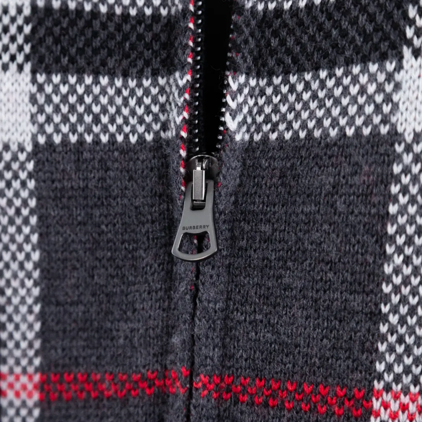 Burberry Morland Dark Charcoal Knit Bomber