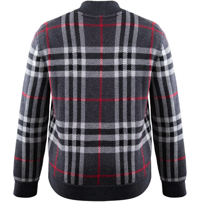 Burberry Morland Dark Charcoal Knit Bomber