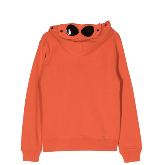 Kids CP Company Orange Goggle Hoodie