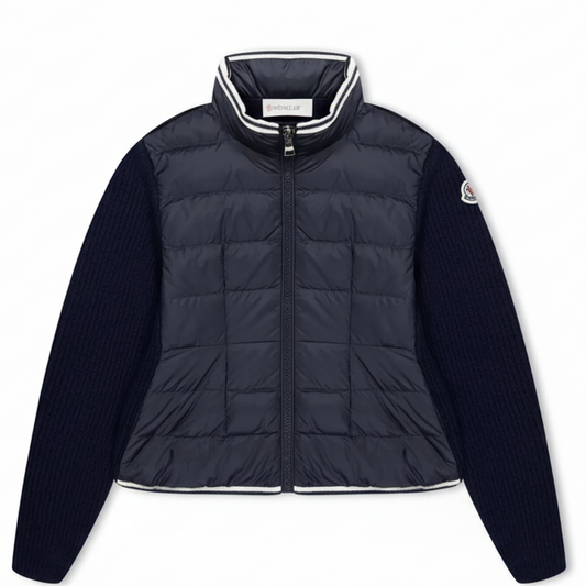 Girls Moncler Padded Wool Jacket