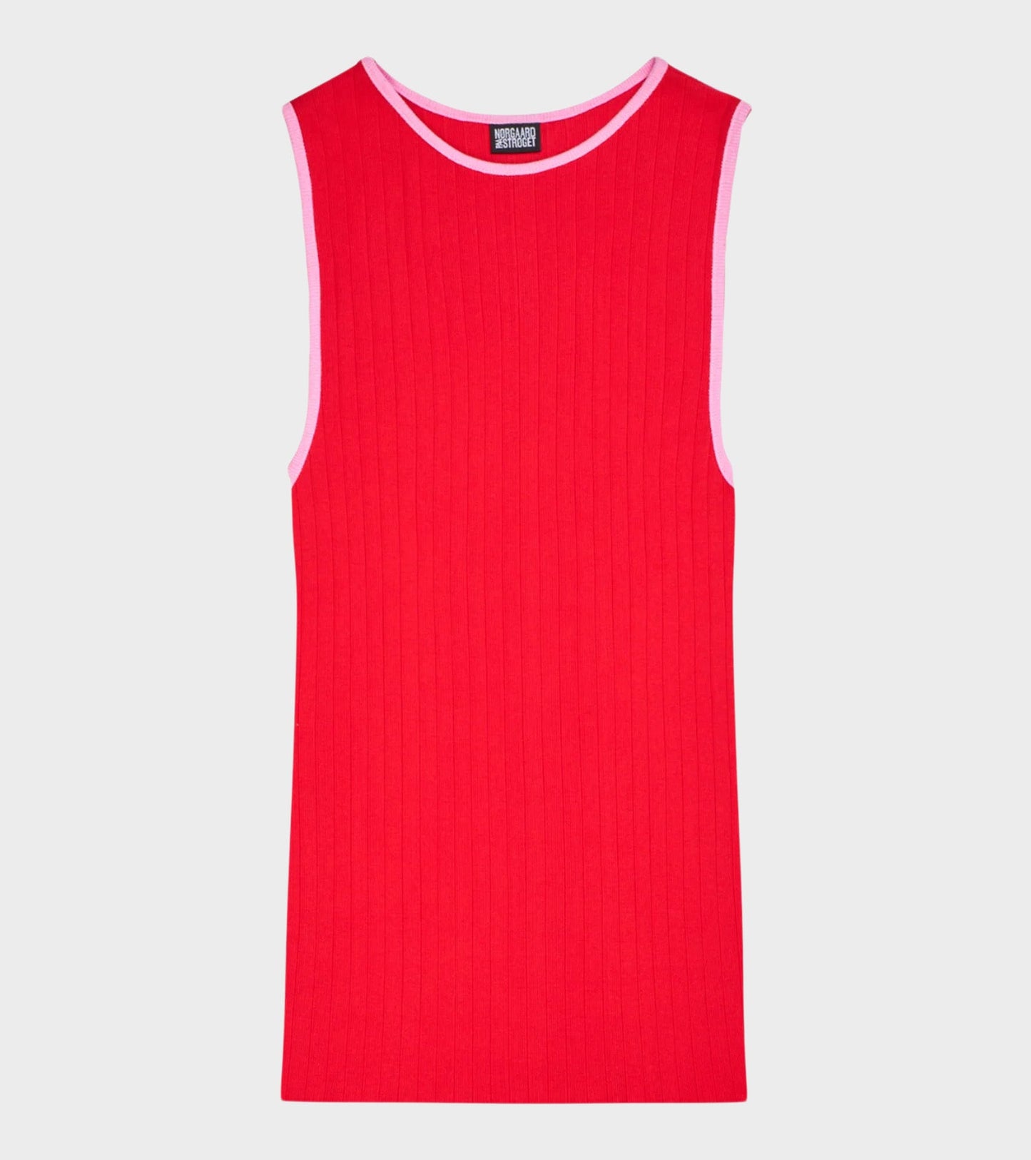 101 Tank Top Kontrast Red/Light Pink