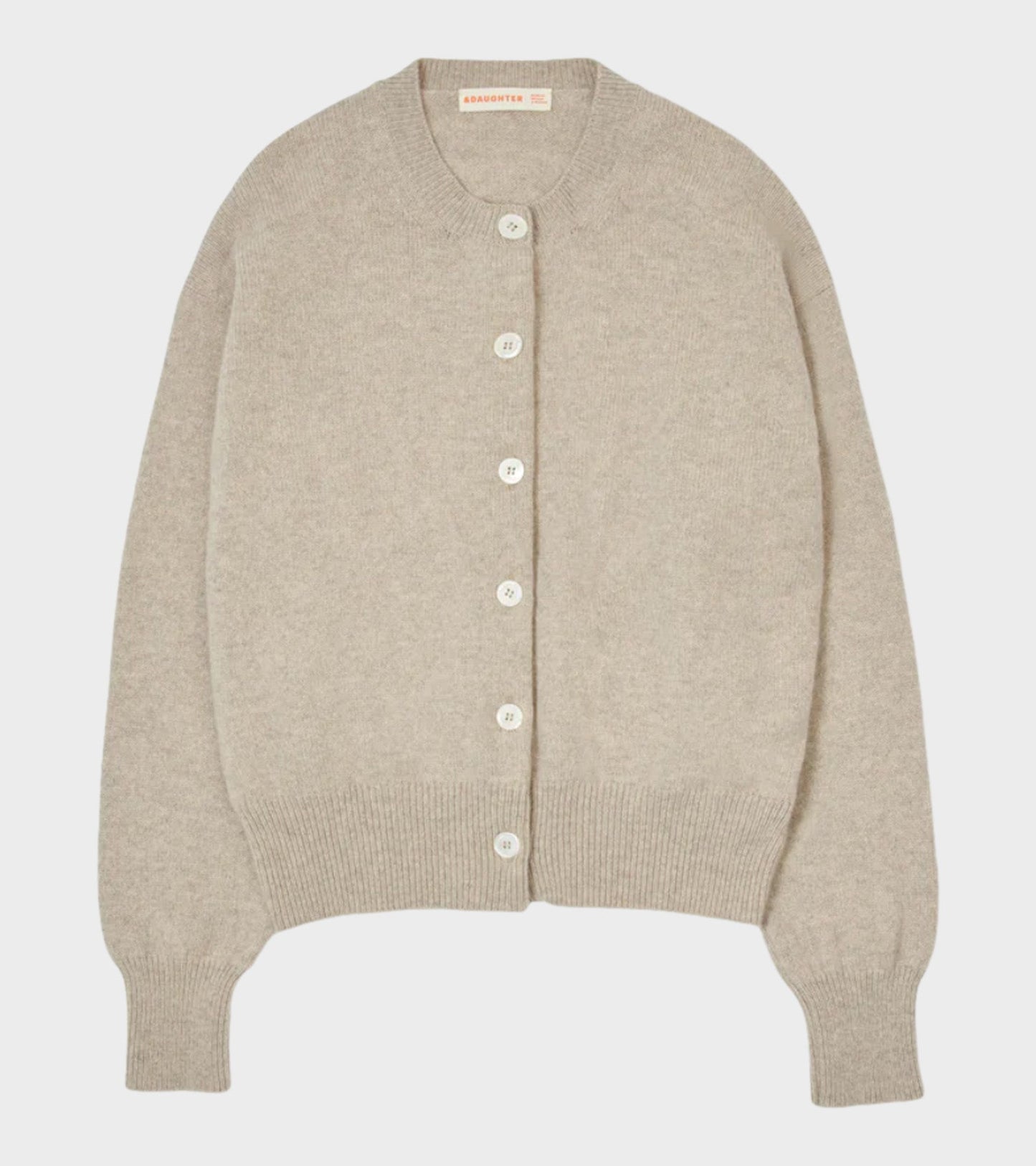 Ada Crewneck Cardigan Oat