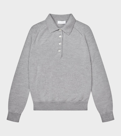Lings Polo Knit Grey
