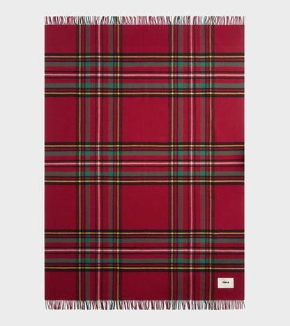 Lambswool Blanket Red Plaid