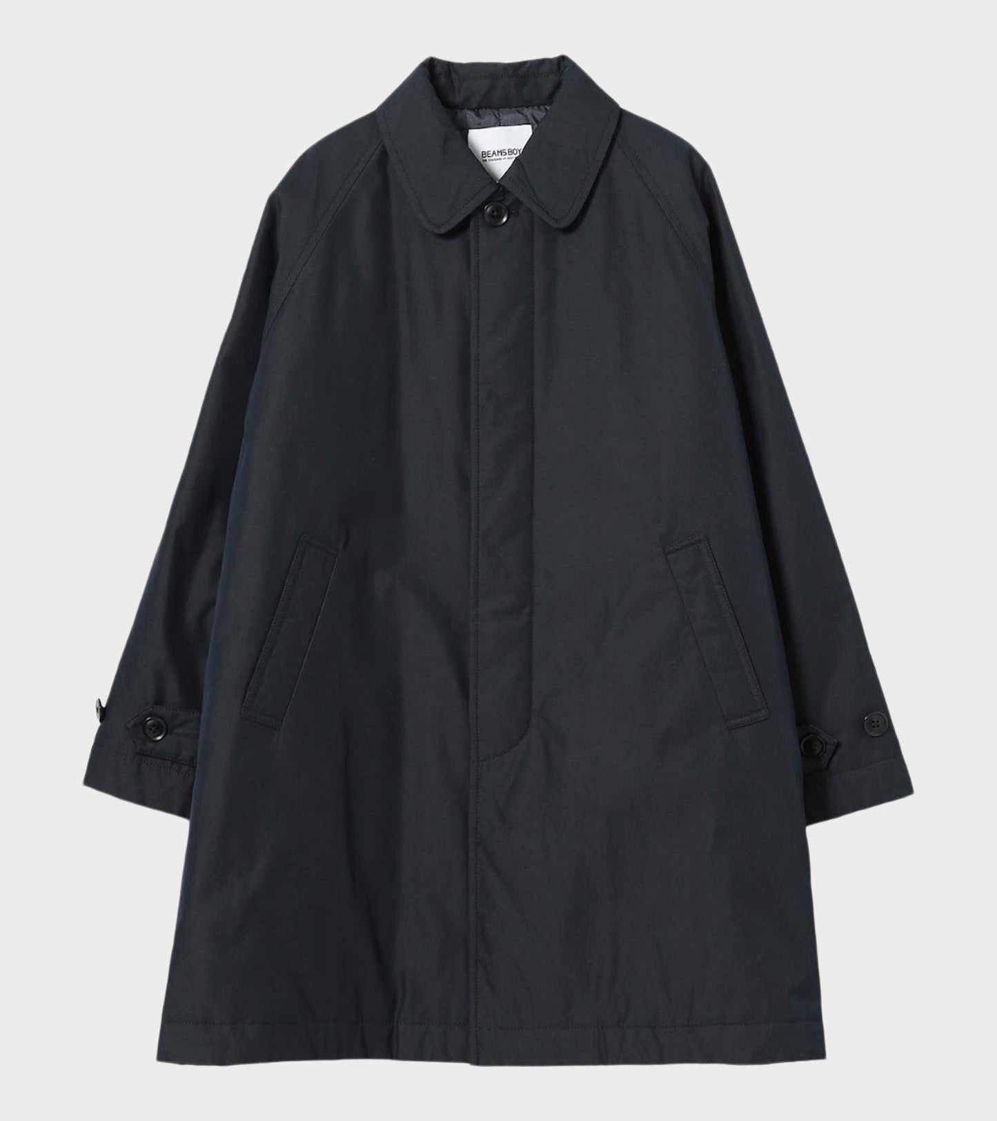 Cotton Blend Coat Dark Navy