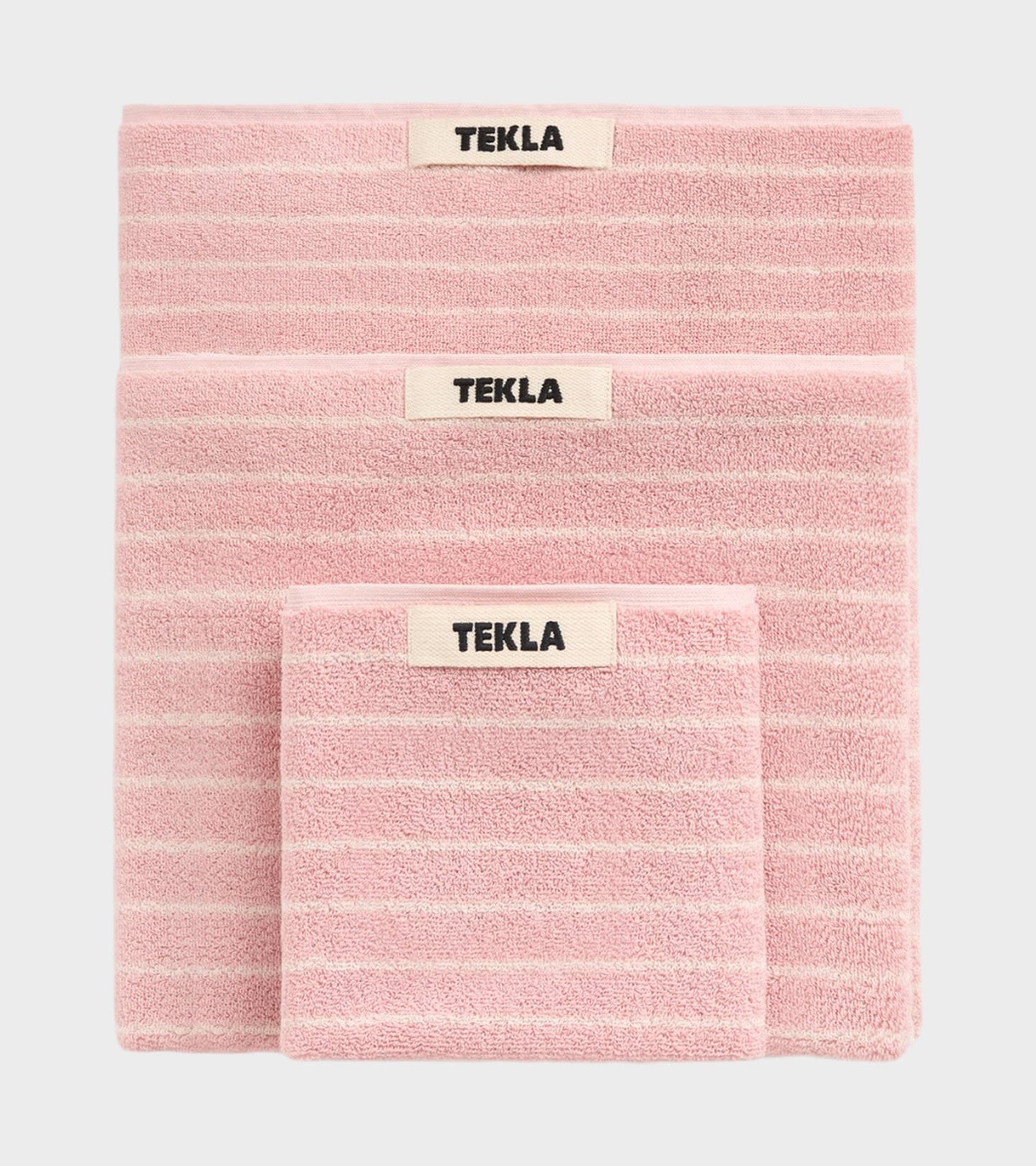 Bath Towel 70x140 Shaded Pink Stripes