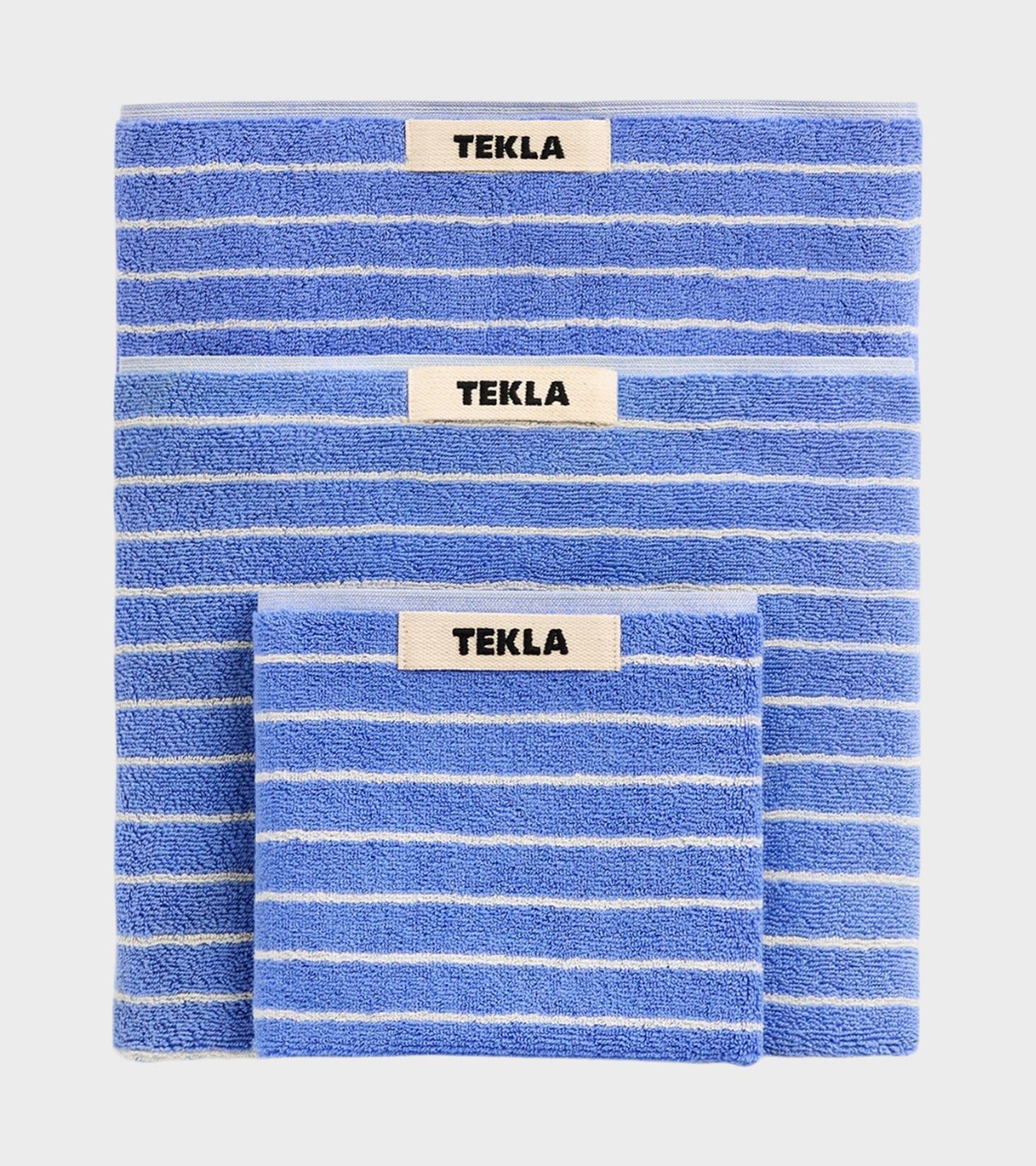 Hand Towel 50x90 Clear Blue Stripes