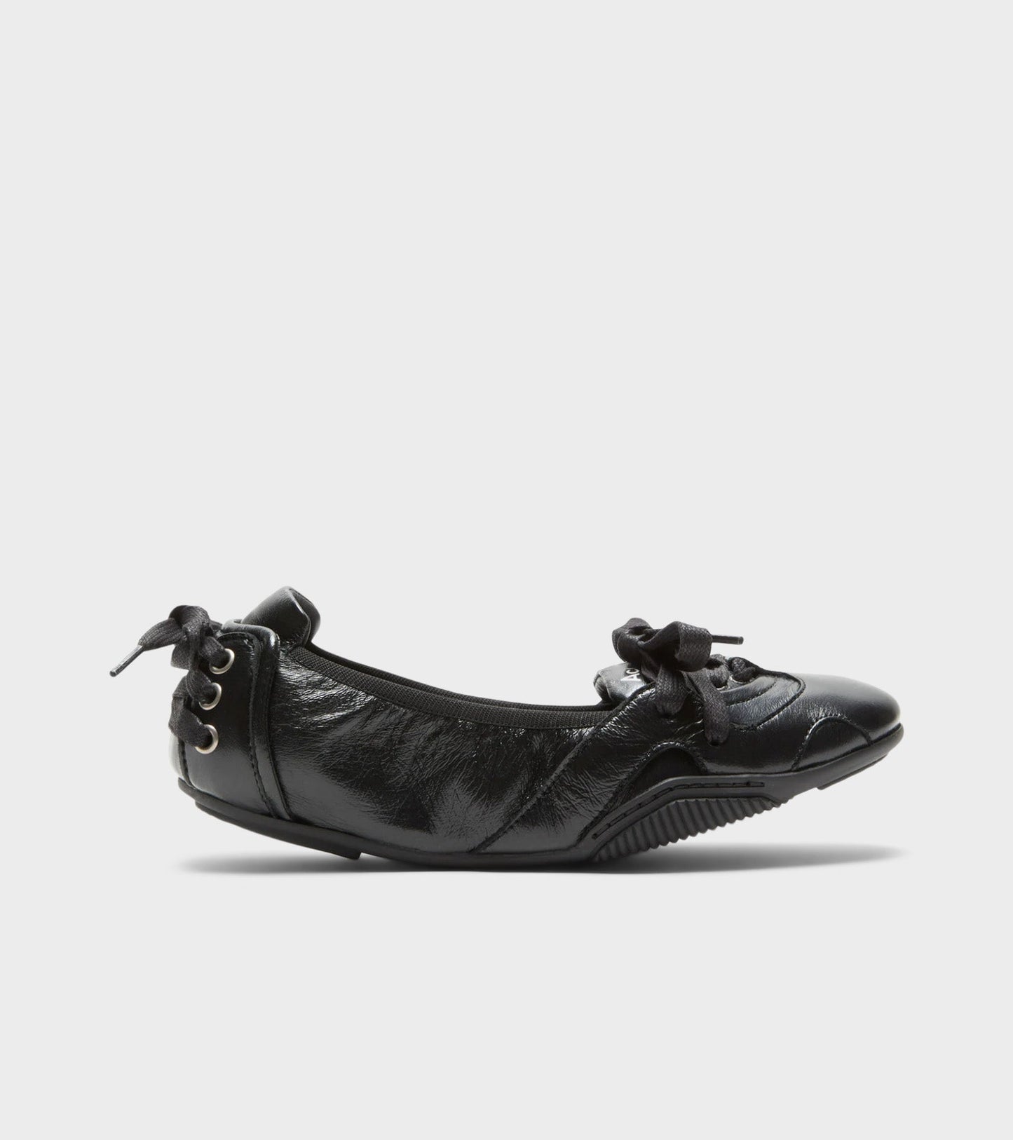 Lace Up Leather Shoes Black