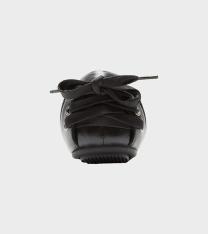 Lace Up Leather Shoes Black