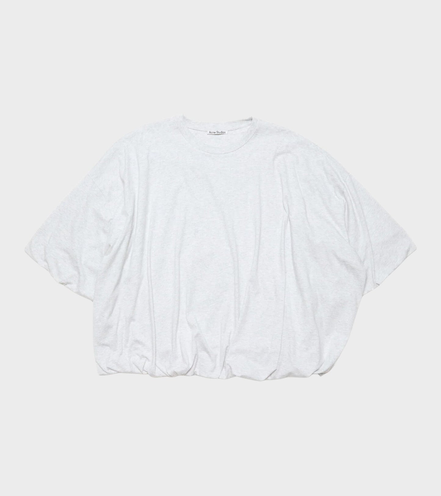 Gathered Logo T-shirt Grey Melange