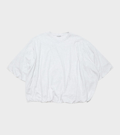 Gathered Logo T-shirt Grey Melange