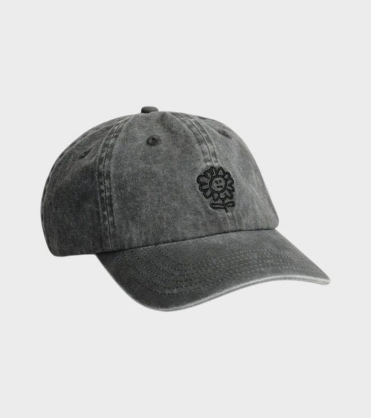 Distressed Dad Cap Faded Black