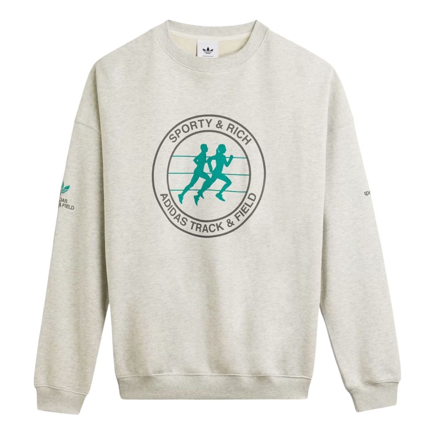 (WMNS) adidas x Sporty & Rich Sweatshirt 'Gray' KA0719