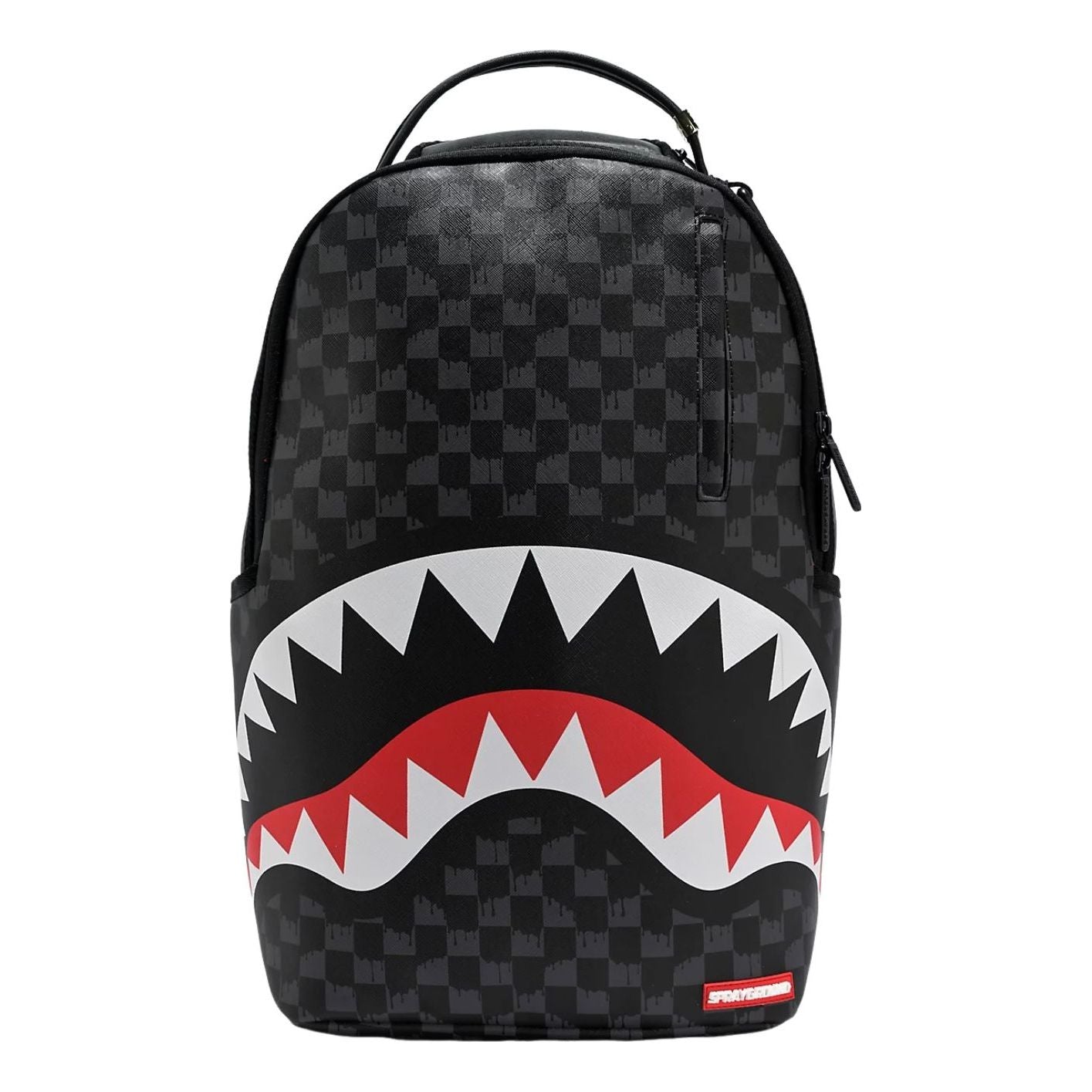 Sprayground Drip Check Shark Backpack 'Black' W1035708