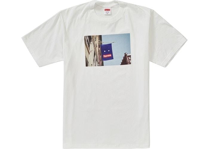 SUPREME BANNER TEE WHITE