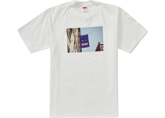 SUPREME BANNER TEE WHITE