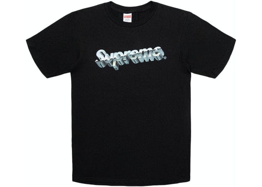 SUPREME CHROME LOGO TEE BLACK