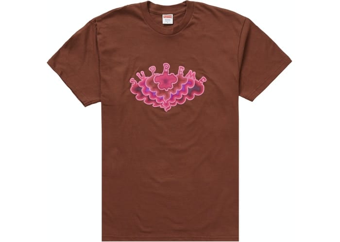 SUPREME CLOUD TEE BROWN