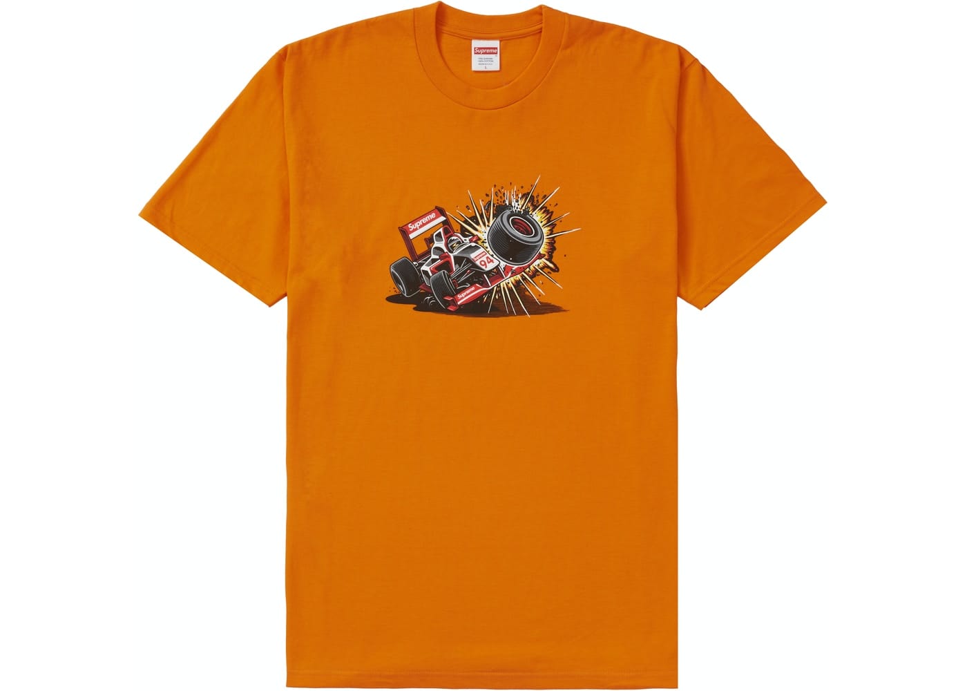 SUPREME CRASH TEE ORANGE