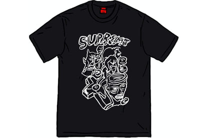 SUPREME DANIEL JOHNSTON TEE BLACK