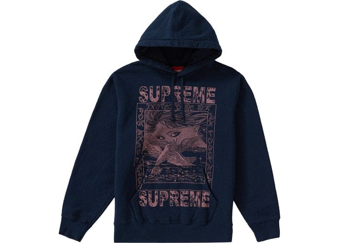 DOVES HOODED SWEATSHIRT NAVY