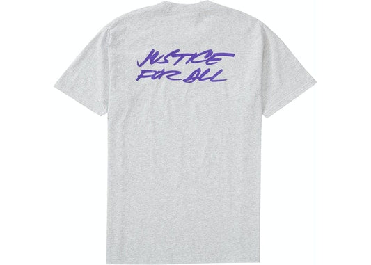 SUPREME FUTURA LOGO TEE GREY/PURPLE