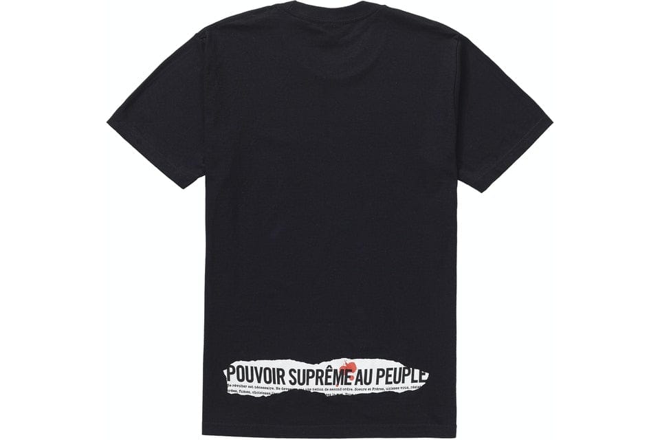 SUPREME HEADLINE TEE BLACK