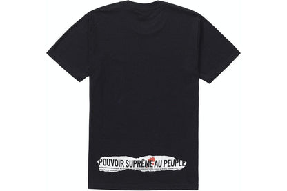 SUPREME HEADLINE TEE BLACK