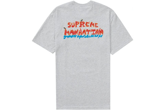 SUPREME MANHATTAN TEE ASH GREY