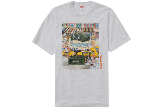 SUPREME MANHATTAN TEE ASH GREY