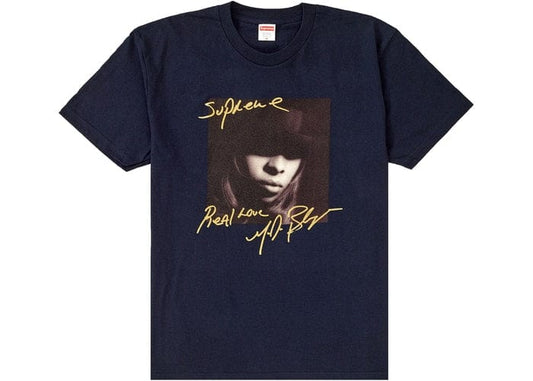 SUPREME MARY J BLIGE TEE NAVY