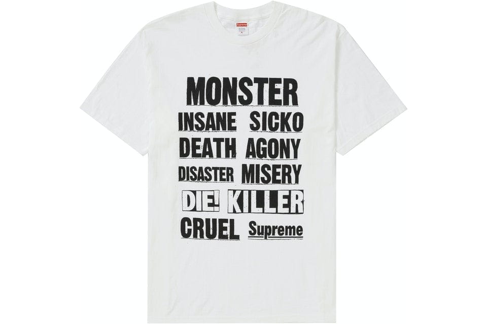 SUPREME MONSTER TEE WHITE