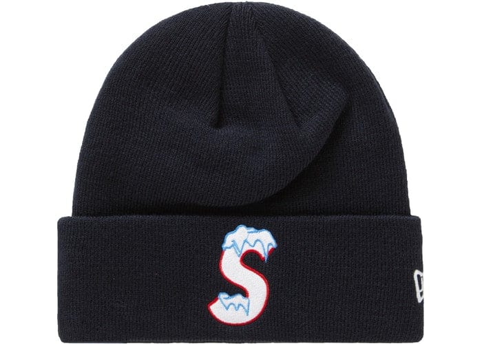 SUPREME NEW ERA S LOGO BEANIE FW20 NAVY