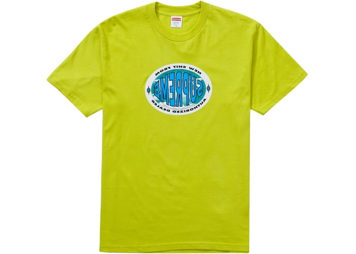 SUPREME NEW SHIT TEE SULFUR