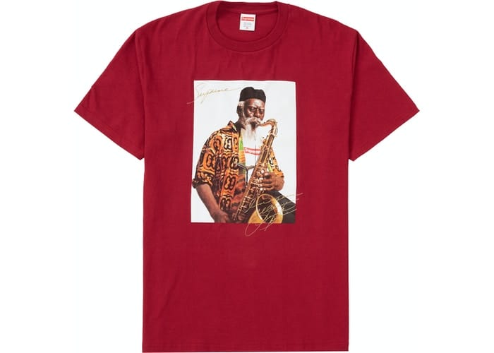 SUPREME PHAROAH SANDERS TEE CARDINAL