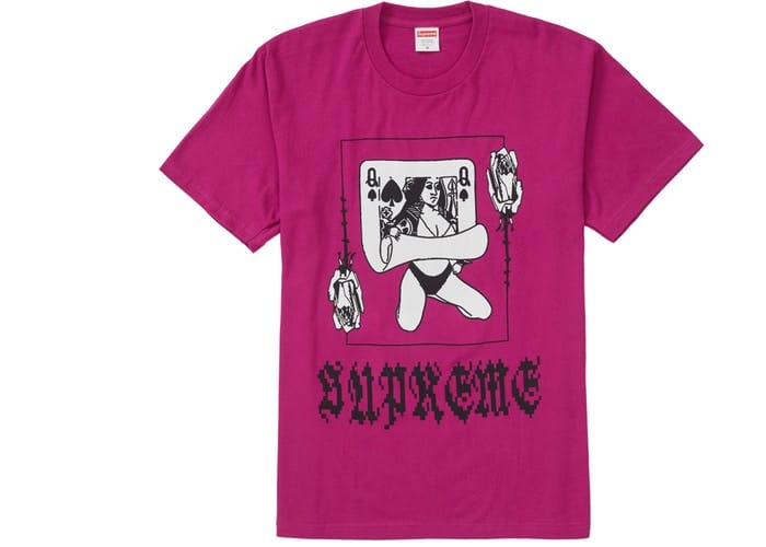 SUPREME QUEEN TEE MAGENTA