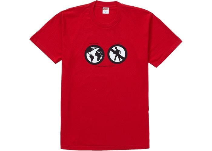SUPREME SAVE THE PLANET TEE RED