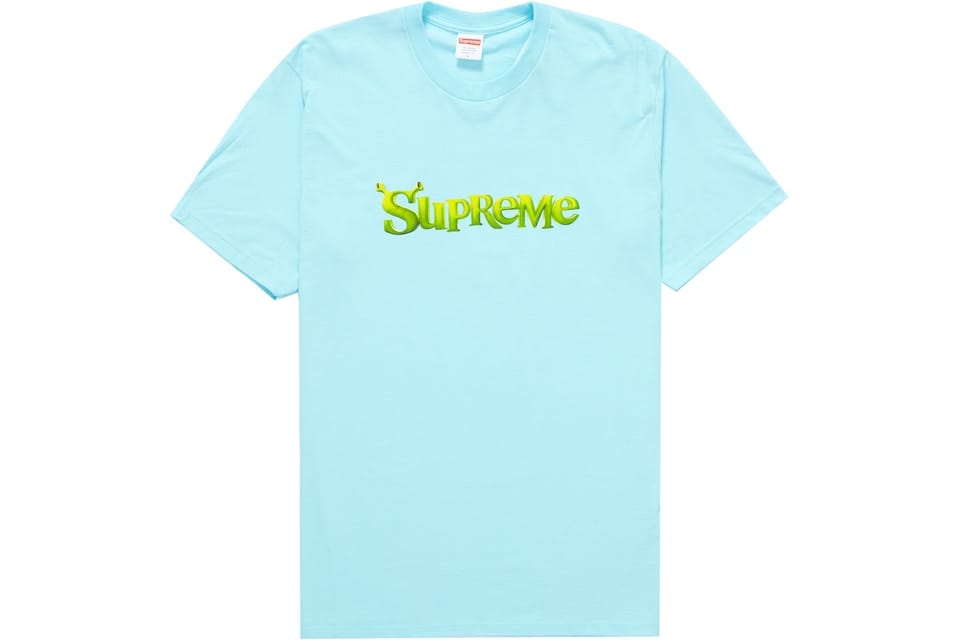 SUPREME SHREK TEE TURQUOISE