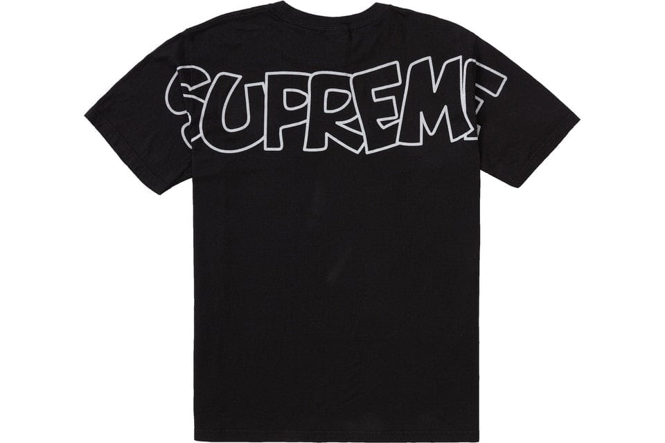 SUPREME SMURF TEE BLACK