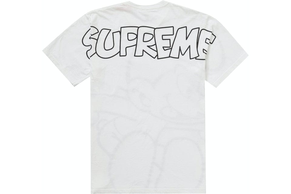 SUPREME SMURF TEE WHITE