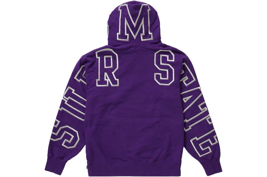SUPREME STATE HOODIE PURPLE