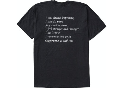 SUPREME STAY POSITIVE TEE BLACK