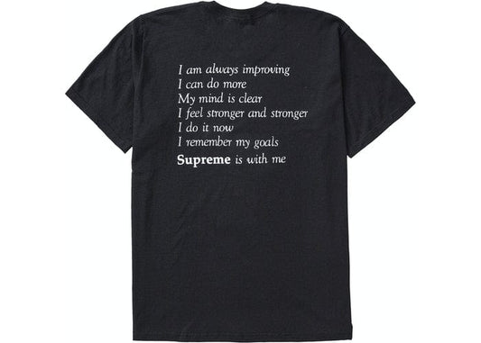 SUPREME STAY POSITIVE TEE BLACK