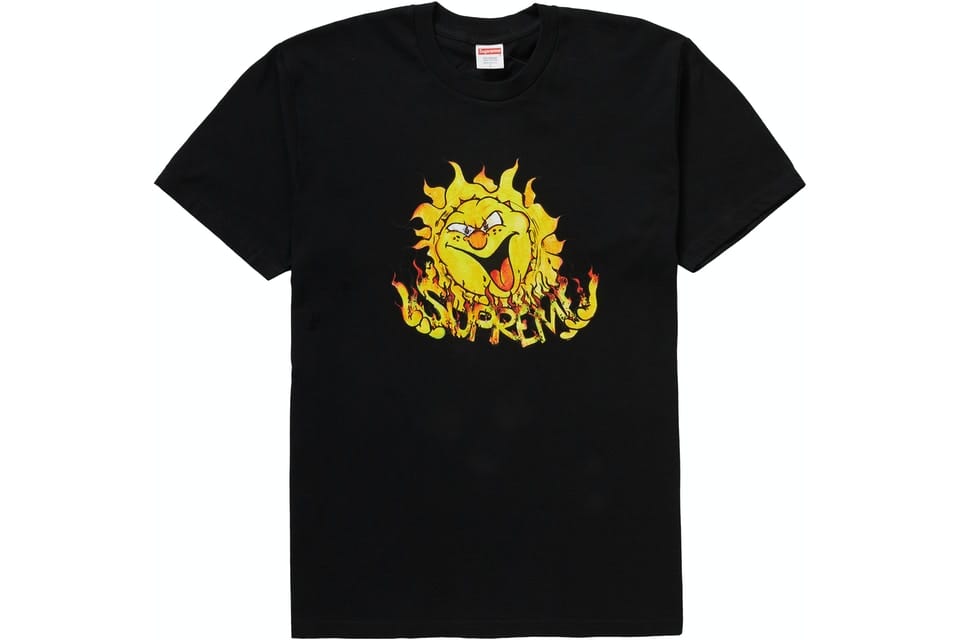 SUPREME SUN TEE BLACK