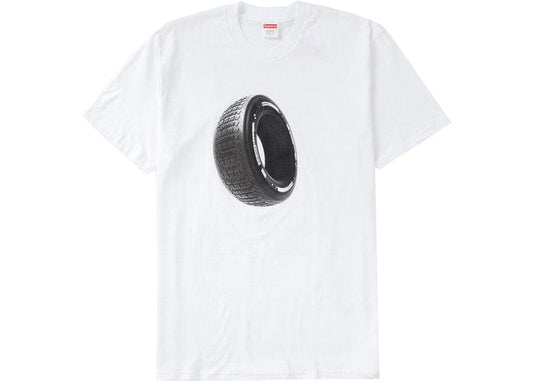 SUPREME TIRE TEE WHITE FW20