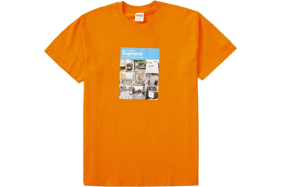 SUPREME VERIFY TEE ORANGE