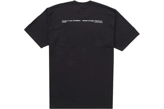 SUPREME WARNING TEE BLACK