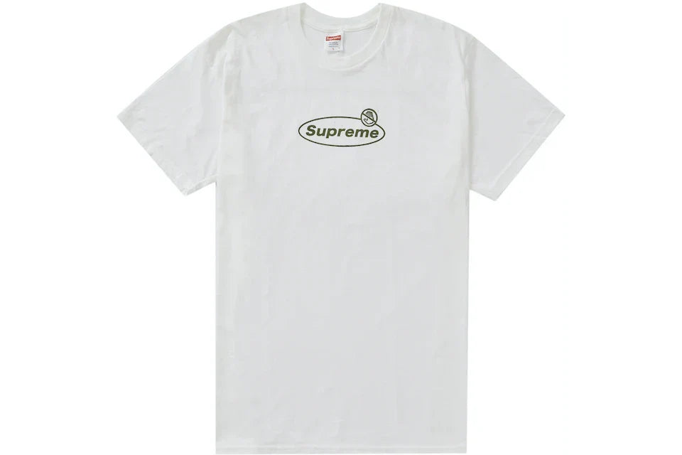 SUPREME WARNING TEE WHITE