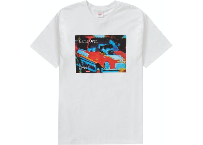 SUPREME YOHJI YAMAMOTO GAME OVER TEE WHITE